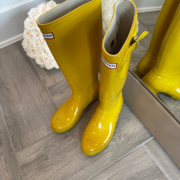 Hunter Yellow Women's Winter & Rain Boots - Picture 3 of 4